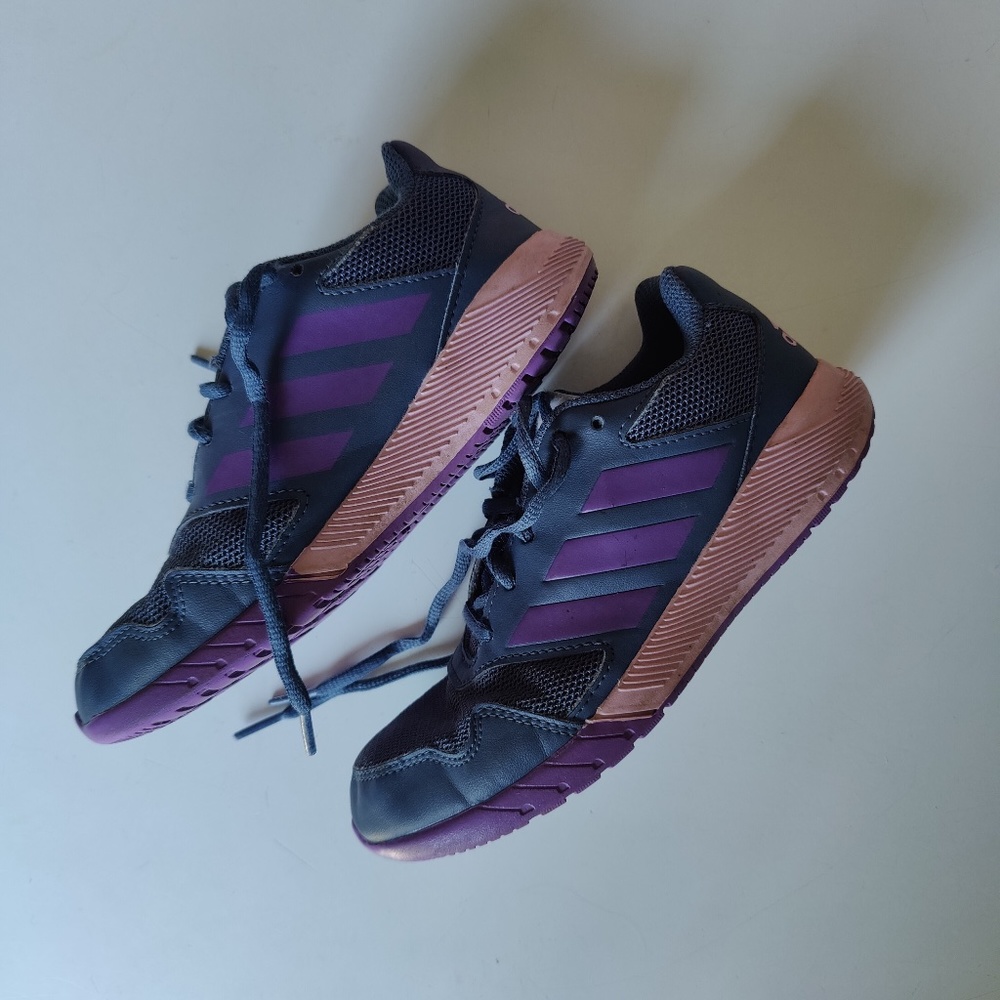Adidas Girls Sneakers - Navy and Purple Size 2